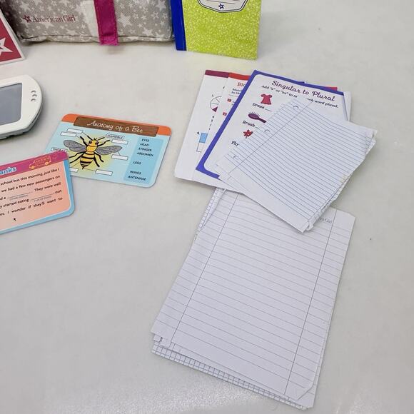 American Girl Truly Me School Backpack Set 2017 (RETIRED) School Book Bag Papers - Picture 5 of 6